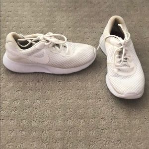 White Nike shoes